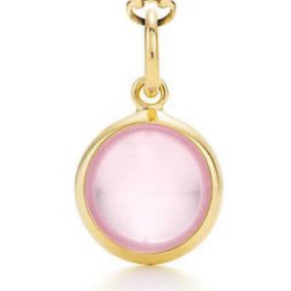 Tiffany & Co. Rose Quartz Paloma Picasso Dot Charm
